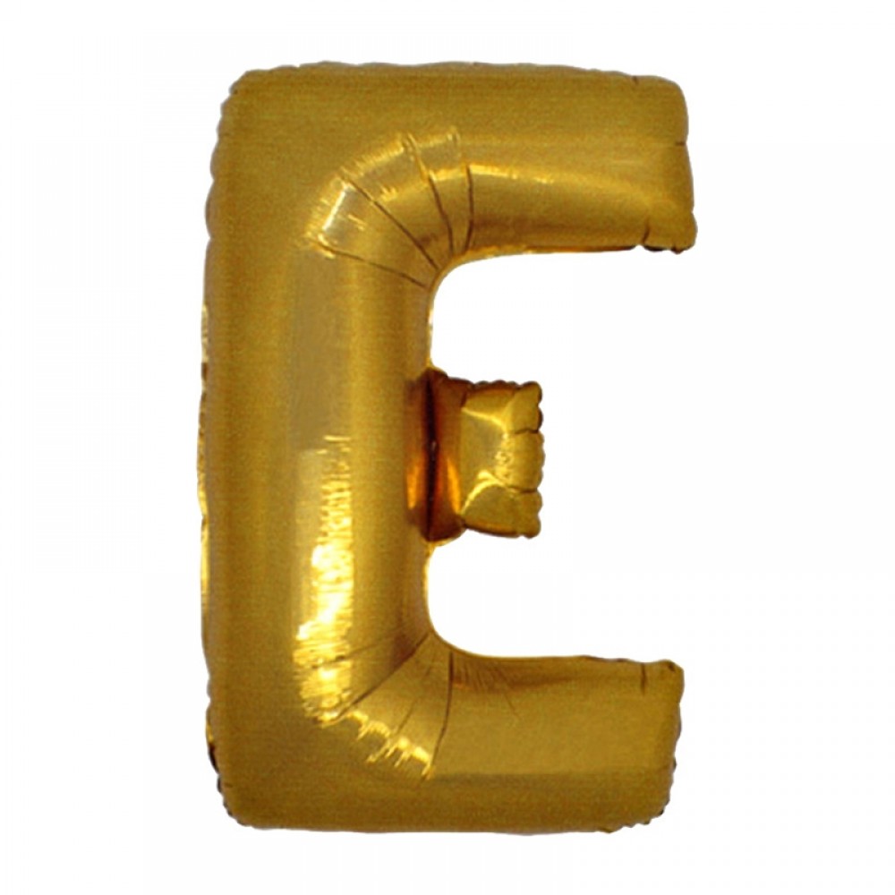 E Harf Folyo Altın Balon 40" Inç (102 Cm) E Harf Folyo Altın Balon 40" Inç (102 Cm)