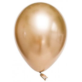 Krom Metalik Altın Balon 5 Adet