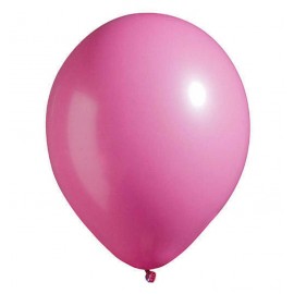 Metalik Balon Fuşya (Rubby) 7 Adet