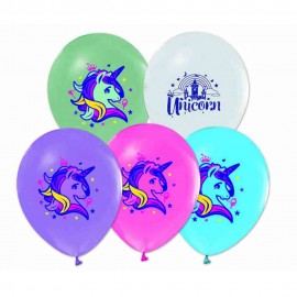 Unicarn Baskılı Latex Balon 7 Adet